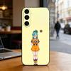 Dragon Ball Bulma Phone Case Black Silicone Soft For Samsung Galaxy A73,A72,A71,A70,A53,A52,A51