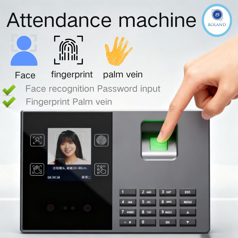Administrative Financial Equipment Facial Finger Attendance Check Print Palm Print Recognition Password Fingerprint Time Clock
