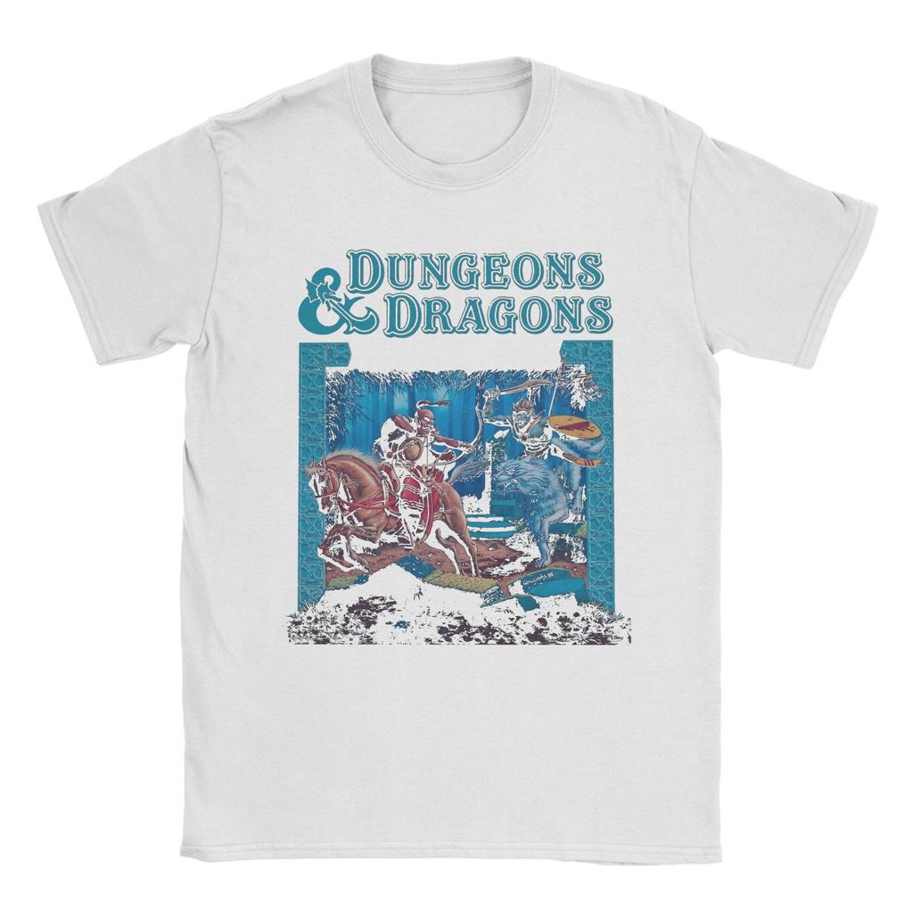 Men Dungeon Dragon DnD T Shirt Cotton Clothing Creative Short Sleeve Crew Neck Tees Printing T-Shirts
