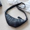 Sheepskin Croissants Women's Genuine Leather Croissant Bags, High-end Single Shoulder Crossbody Armpit Bags, Niche Dumpling Bags, Light Luxury