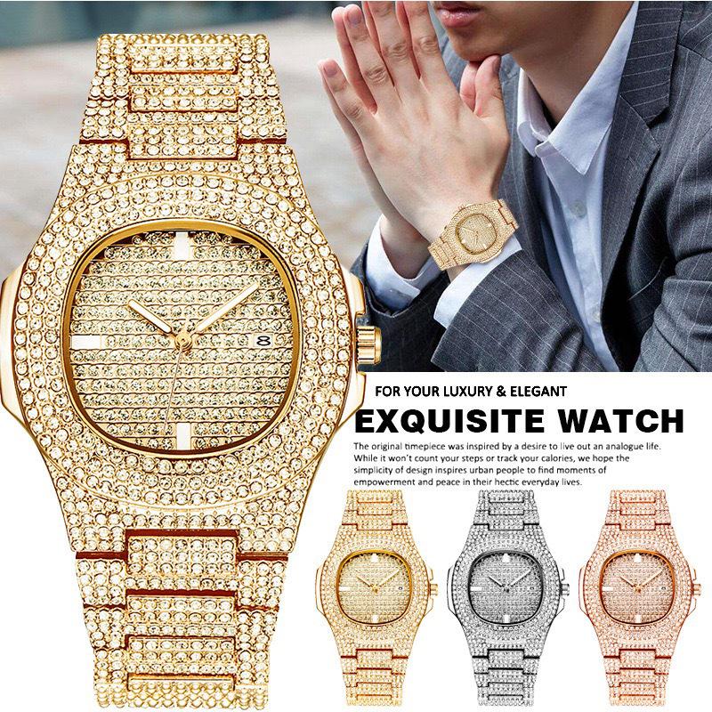 Popular Fashion Quartz Watch: Diamond-studded Starry Sky Design for Women & Men's Calendar Wristwatch