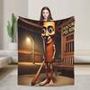 Tung Tung Sahur Warm Soft Blankets Boy Girl Plush Bedding Throws Novelty Living Room Flannel Bedspread Sofa Bed Cover
