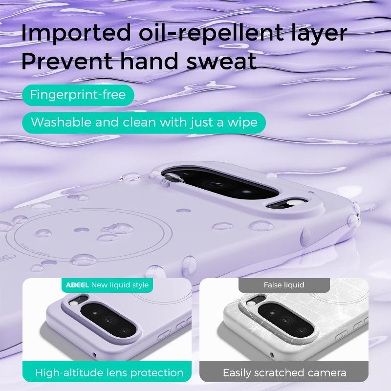 Liquid Silicone Phone Case For Google Pixel11 10 9 Pro XL 11 Pro 10A 9A 5G Magnetic For MagSafe Protect Cover Shockproof Bumper