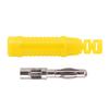 10pcs Metal Banana Plugs Red Copper 4mm Male Connector Plugs with Housing for Testing EquipmentYellow