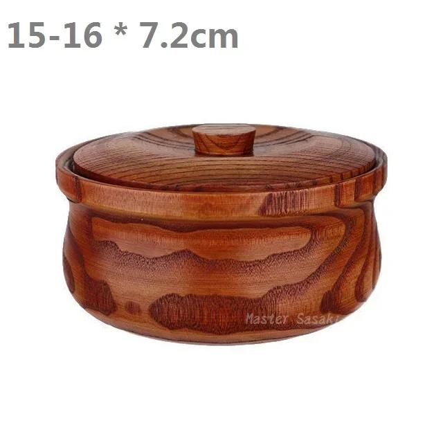 

Wooden salad bowl 15-23x7.2-7.5cm, wooden fruit bowl, friendly and perfect for salad, vegetables and fruit, single