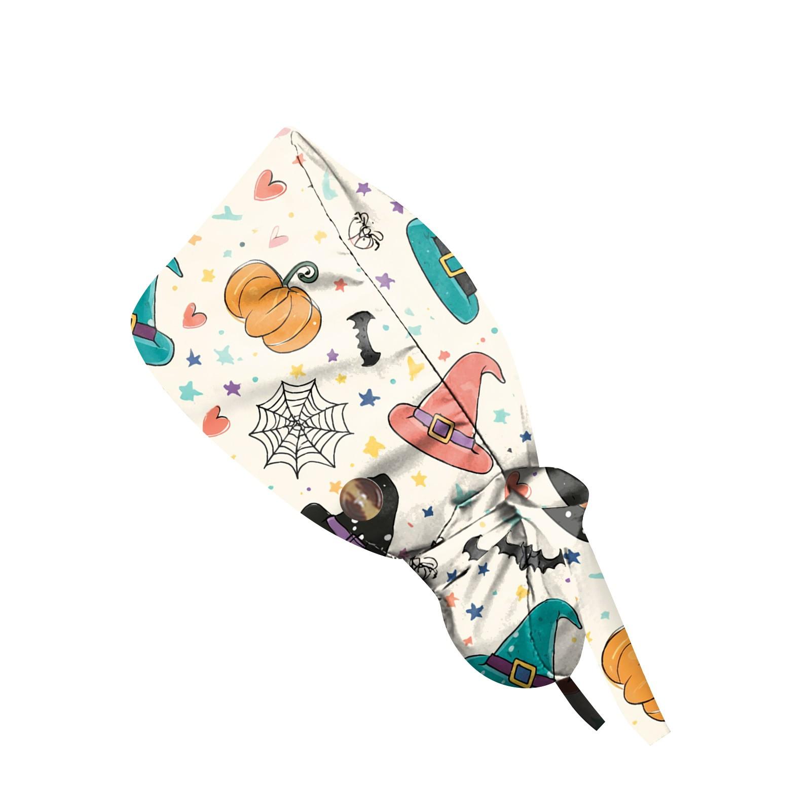 

Модна робоча кепка з принтом на Хелловін, повсякденна жіноча кепка з хвостиком, кепка для прання, кепка Baotou One Size бежевий