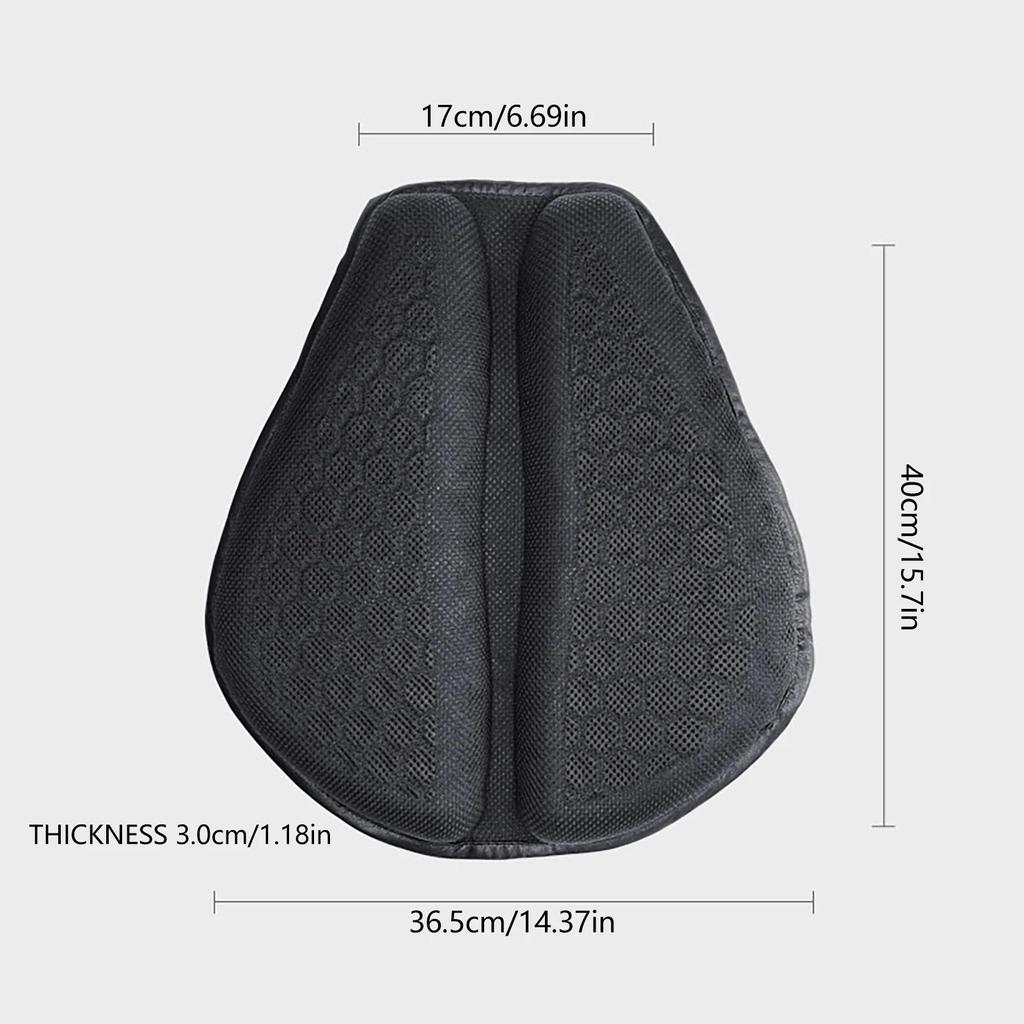 Motorcycle Seat Cushion Anti-Slip Motorcycle Inflatable 3D Blow Air Cushion Pressure Relief Ride Seat Pad Motorcycle Accessories