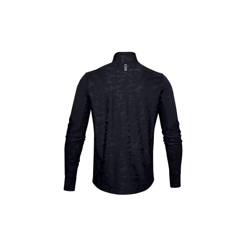 Under Armour Qualifier Stealth 1/2 Zip Running Hoodie Men Hoodies Black 1356169-001