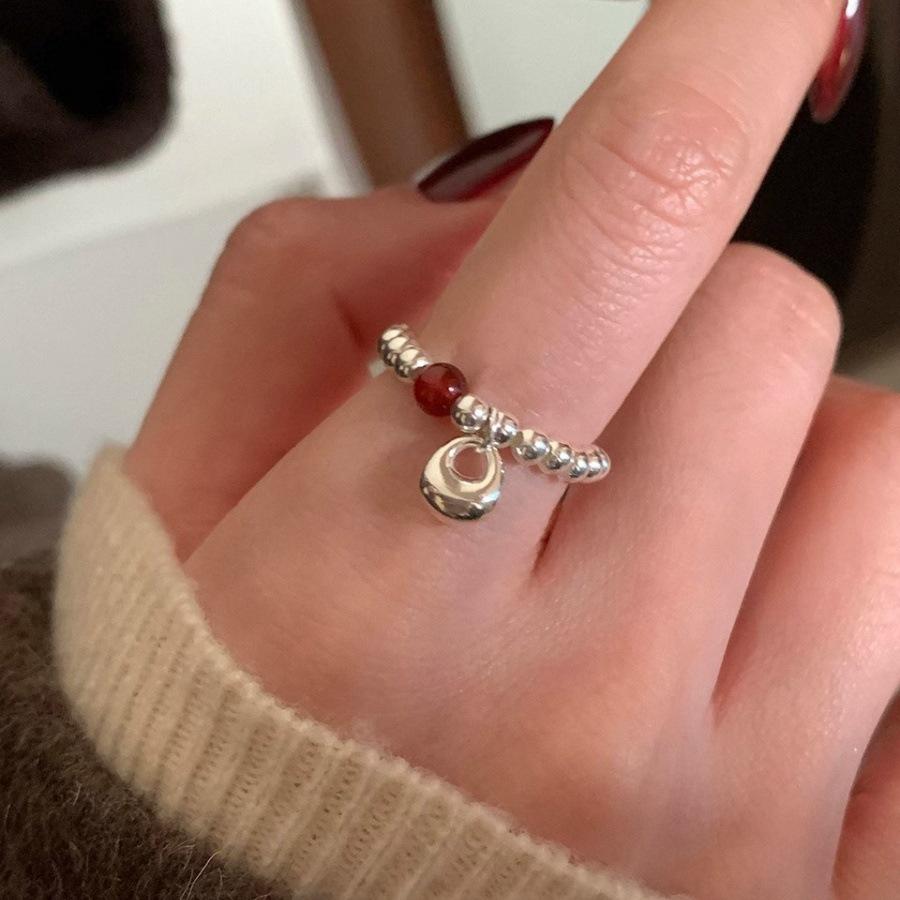 925 Sterlingsilber Damen Offener Bandring - Nicht anlaufend, Vielseitiger kleiner Fingerring, High-End Modedesign