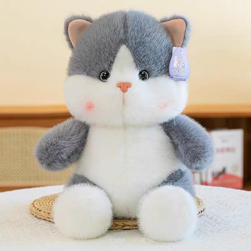 

Мультяшный милый Кьюр Пич Кот 9 -23см 23cm серый