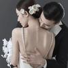 White Bridal Headdress Handmade Wedding Headwear Fashion Bridal Headwear  Hair Jewelry