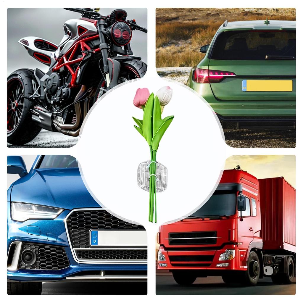 Car Flowers Weather Resistant 3D Romantic Alphabet Letter Sticker Car Flower Bouquet Sticker For Glass Window Automotive Vehicle