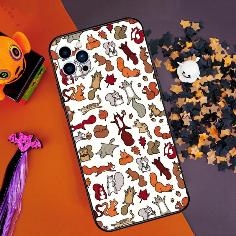

Cartoon Animal Squirrel Bumper Case For iPhone 15 16 14 Pro Max 11 12 13 Pro Max Mini XR 16e 16 15 Plus Phone Cover iPhone 13 Pro