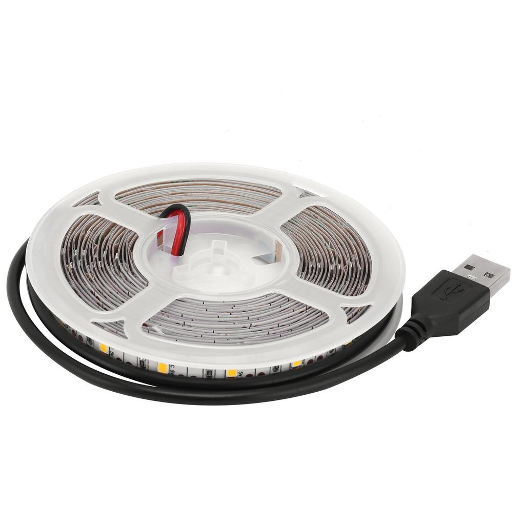 5m/16.4in LED Light Strip 5V USB Powered Strip Lights Strong Adhesive Tape Lights for Bedroom