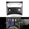 For NISSAN 2008-2015 QAHAQI CD Panel Air Conditioning Control Switch  Panel Cigarette Lighter Trim Cover Plate