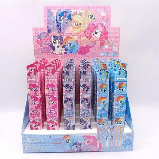 Sanrio Starry Night Magician Pen - Smooth Writing Click Pen with Cute Stickers for Students