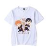 Hot Hinata Shoyo Tobio Kageyama Cartoon Print Short Sleeve T Shirts Women Casual Shirts Summer Women's Men's Crew Neck T-shirt