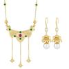 New Necklace Earring Accessories Versatile Ethnic Style Collarbone Chain Retro Pendant Chinese Bead Niche Female