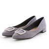 HIMIKO Women's Buckle Design Low-Heel Pumps 631151 Grey 22.5cm E