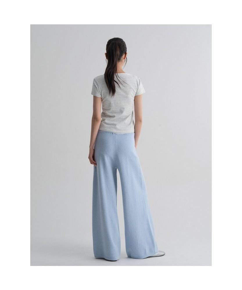 8SECONDS Wide Knit Pants Sky Blue