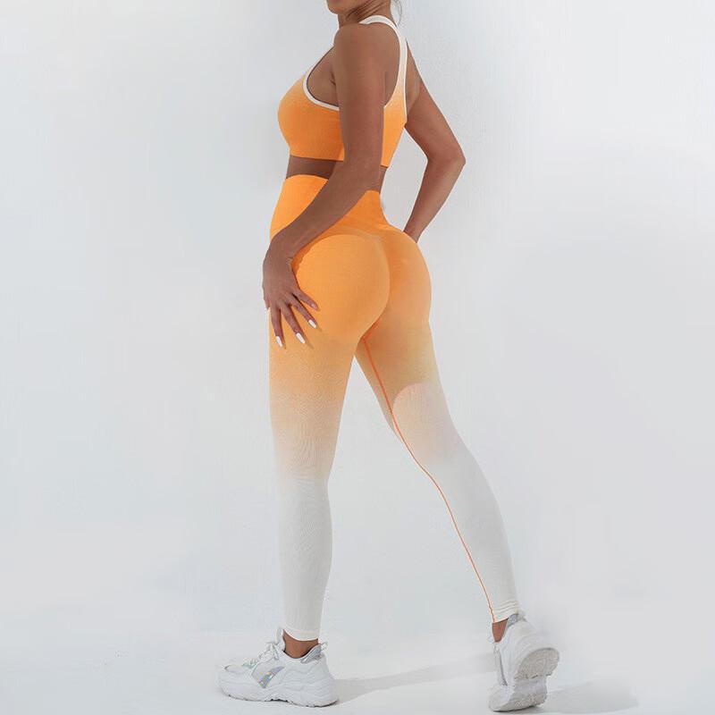 Women's Seamless Gradient Yoga Set