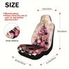 2pcs Festive Christmas Tree New Year Celebration Car Seat Covers | Comfortable, Foldable, Universal Fit, Polyester, Machine Wash