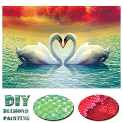 Full Round Drill 5D DIY Diamond Painting Swan Animal 3D Embroidery Cross Stitch 5D Home Decor Gift