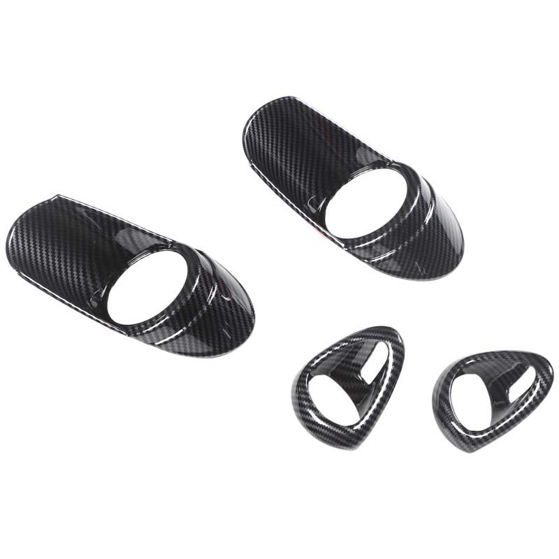 For Nissan 350Z 2003-2006 ABS Carbon Fiber Inner Door Bowl Handle Decorative Frame Stickers Automotive Interior Accessories