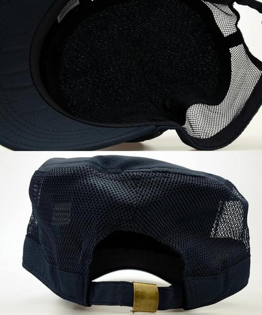 Mesh Summer UV Flat Top Work UV Protection [Lunenon Soleil] Men's Cap, Breathable, Hat, Protection, Cap, Lightweight, Outdoor, (JP, Alphabet, XL,