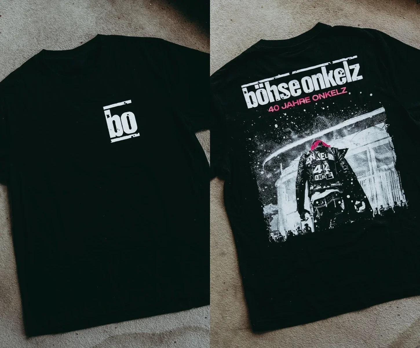 

Böhse Onkelz 40 Year T-shirt Gehasst Verdammt Vergöttert II Peripheral Oversized Y2k Casual Cotton Men s Women s T-shirts Tees 4XL білий