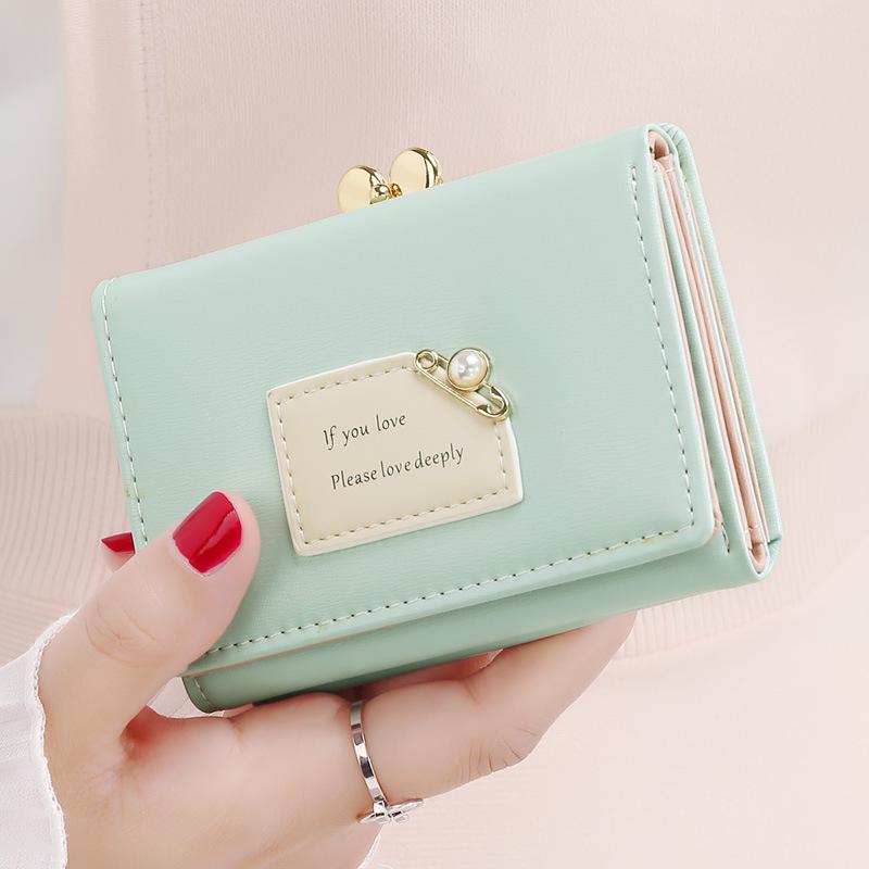 Trendy Women's Mini Wallet: Cute Korean-Style Card Holder & Coin Purse