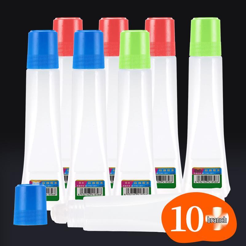 

10 Bottles of Clear Liquid Glue: Office, Student, DIY, and Sticker Use