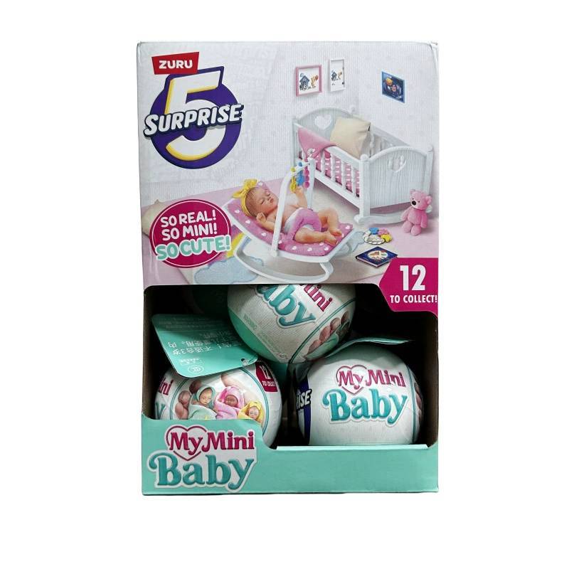 Plastic Baby Ball Surprise Toy With Doll Carriage And Furniture For Kids Playroom