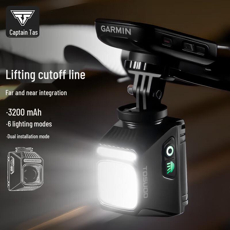 

Captain Tass Quick-Release Anti-Glare Bike Headlight