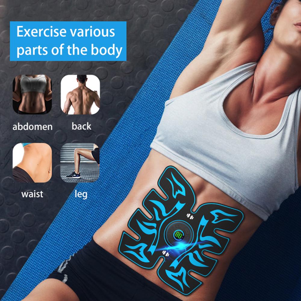 Abdominal Trainer USB Abdominal Muscle Fitness Training Hip Muscle Massager Home Gym Weight Loss and Body Shaping