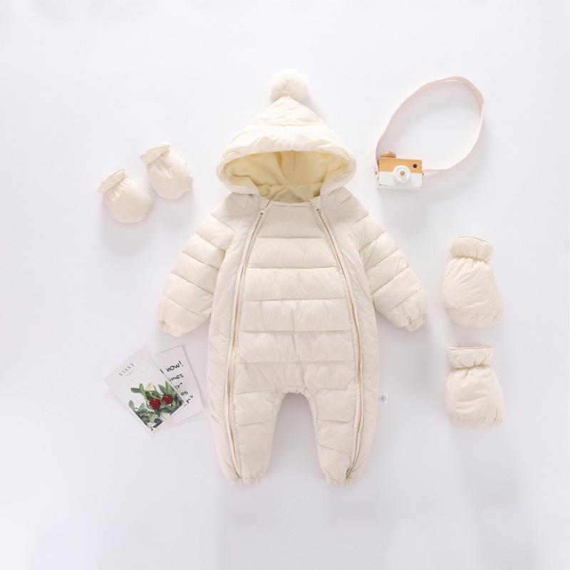 YY Baby Autumn/Winter Velvet Onesie Set - Thickened Warm Newborn Romper