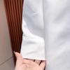 Fashion White Shirt Women Y2k Irregular All-match Long Sleeve Blouses Spring Autumn Lapel Neck Blusas Mujer