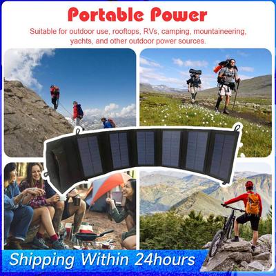 20W Portable Solar Panel IP65 Waterproof Foldable Solar Charger Lightweight Solar Power Station for Outdoor Activities