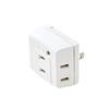 ELECOM Power Tap Outlet, 3 Ports, Lightning Guard, Uses Heat Resistant Material, Insulation Cap, PSE Technical Standards Compliant, White T-KTR01WH