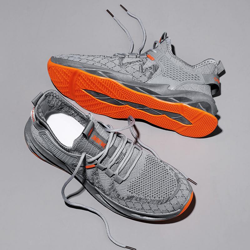 Autumn Men's New Casual Sports Shoes Men's Flying Shock Reduction Ultra -light Running Shoes