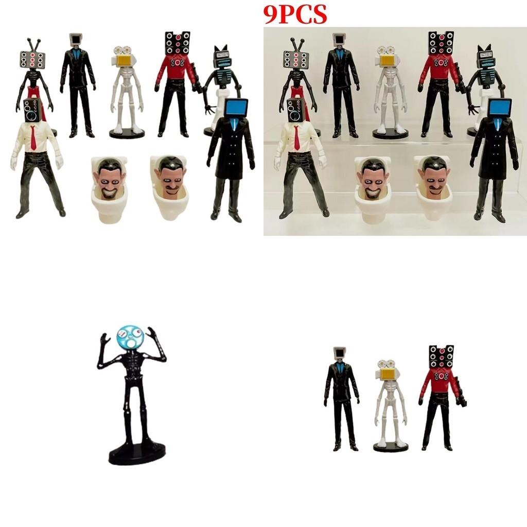 Non-assembled 2.5-4.5 Inch Toilet Man Vs Surveillance Man Pvc Figure For Export