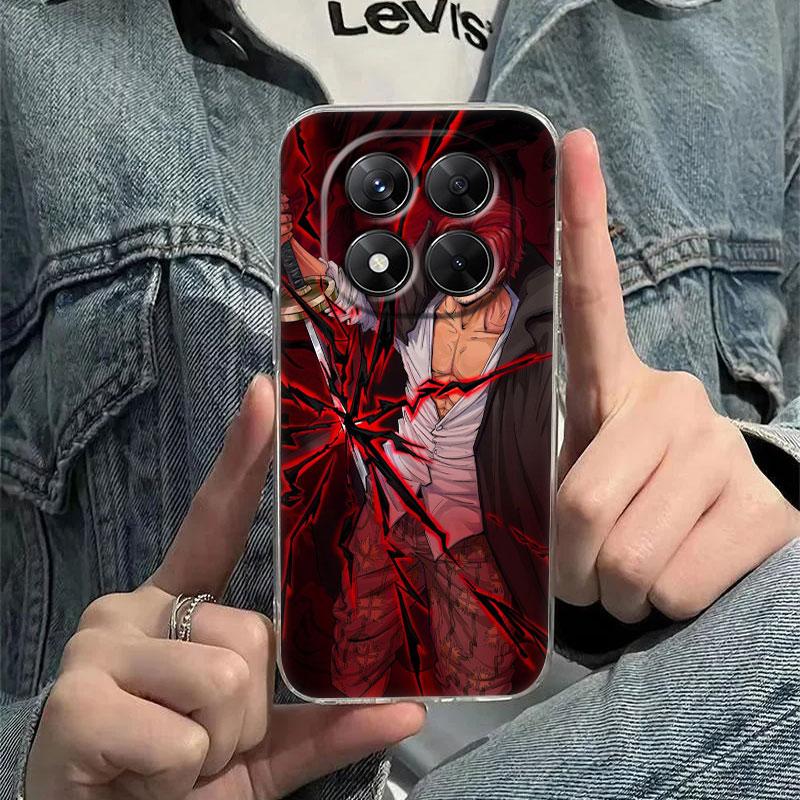 Cartoon Shanks Luffy Zoro Case For Xiaomi Redmi Note 15 14 13 12 11 10 Pro Plus 5G Cover For Redmi 15C 15 14C 13C 12C Phone Case