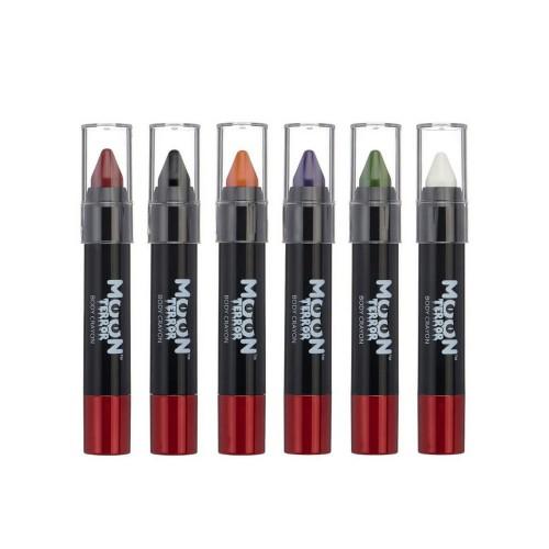 Moon Terror Halloween Body Crayons (Pack of 6)