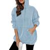 Women's Fashionable Casual Hooded Pullover Vintage Washed Drop-shoulder Long-sleeved Loose Sweater
