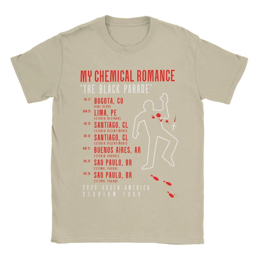Summer My Chemical Romance Tour Trending T-Shirts Cotton T Shirts for Men Women Short Sleeve Top Tees