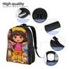 D-Doras and Friends Backpack  Outdoor Backpacks Boy Girl Fun High School Bags Colorful Big Rucksack
