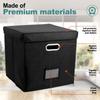 Foldable Vinyl Record Storage Box Portables Multi-functional Organizer with Lid for 12 In Albums Records Crate LP Album Storage