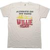 Willie Nelson Unisex T-Shirt: Always On My Mind (Medium)