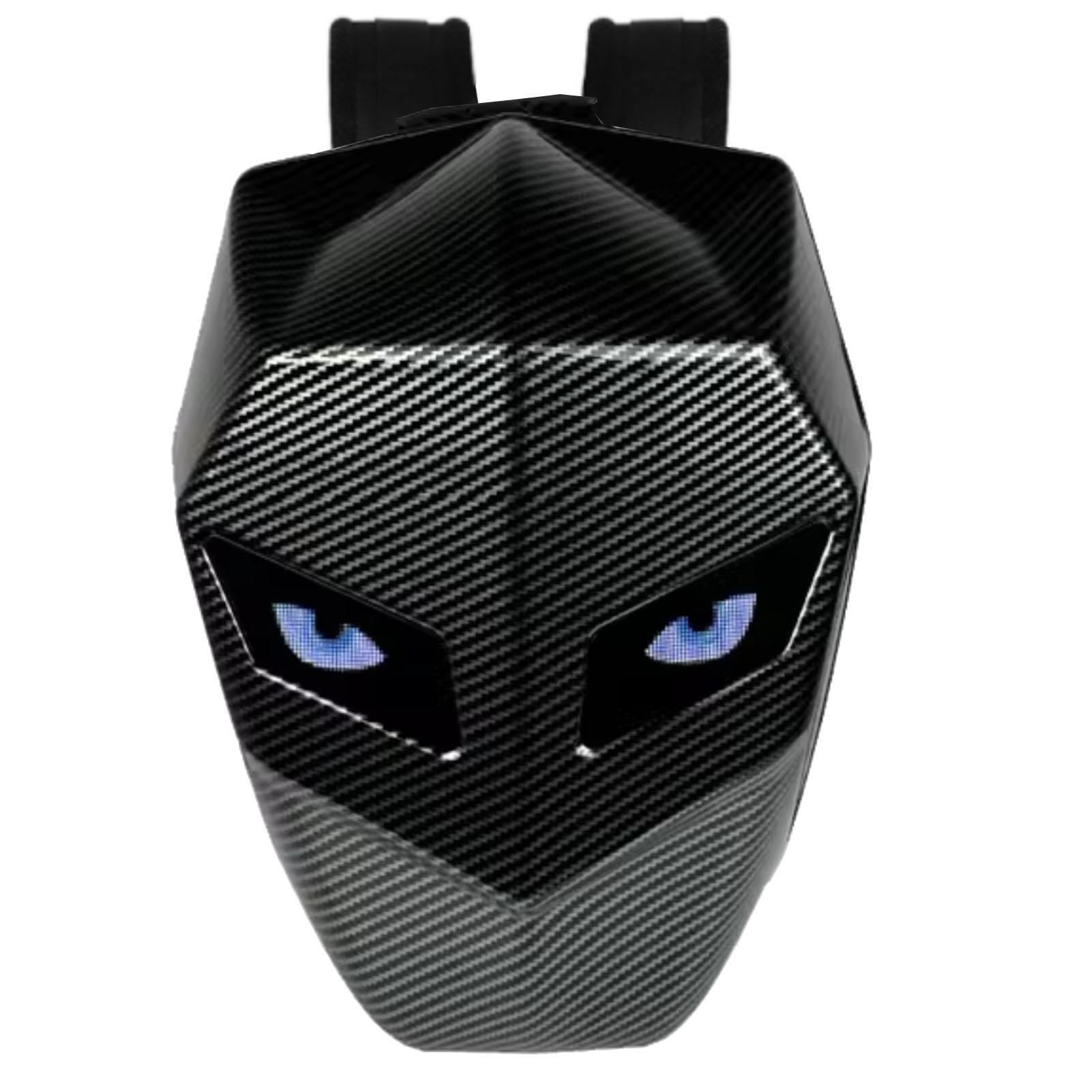 

Мотоциклетный рюкзак со светодиодным программируемым экраном, текстура углеродного волокна, водонепроницаемый, жесткий корпус, для шлема