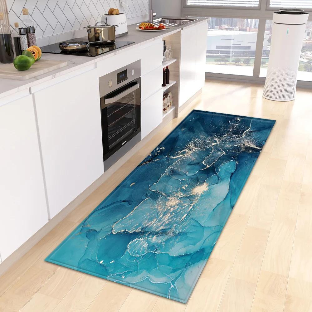 Entrance Doormat Kitchen Carpet Bedroom Floor Balcony Decoration Long Rug Custom Made Home Bath Door Hallway Anti-Slip Foot Mat